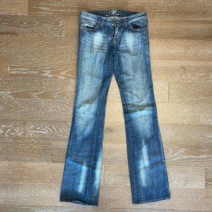 Mavi Extra Long Boot Cut Distressed Jean | 27L